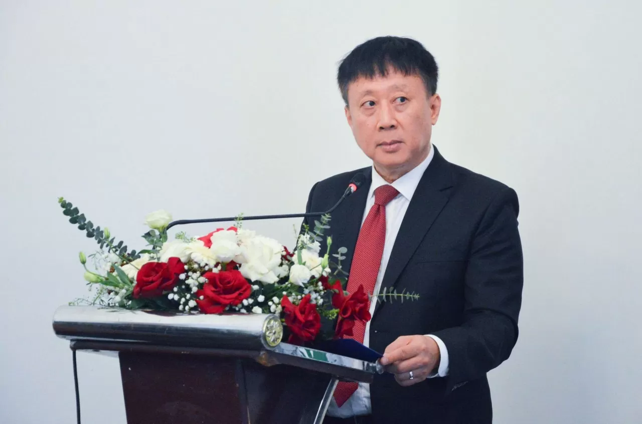 Ông Ngô Phương Nghị, Cục trưởng Cục Phục vụ Ngoại giao đoàn khẳng định lễ bàn giao nhà số 2 Lê Hồng Phong là “bước tiến mới trong việc thúc đẩy mối quan hệ hữu nghị và hợp tác giữa Việt Nam-Iraq”. (Ảnh Phạm Hiền) 