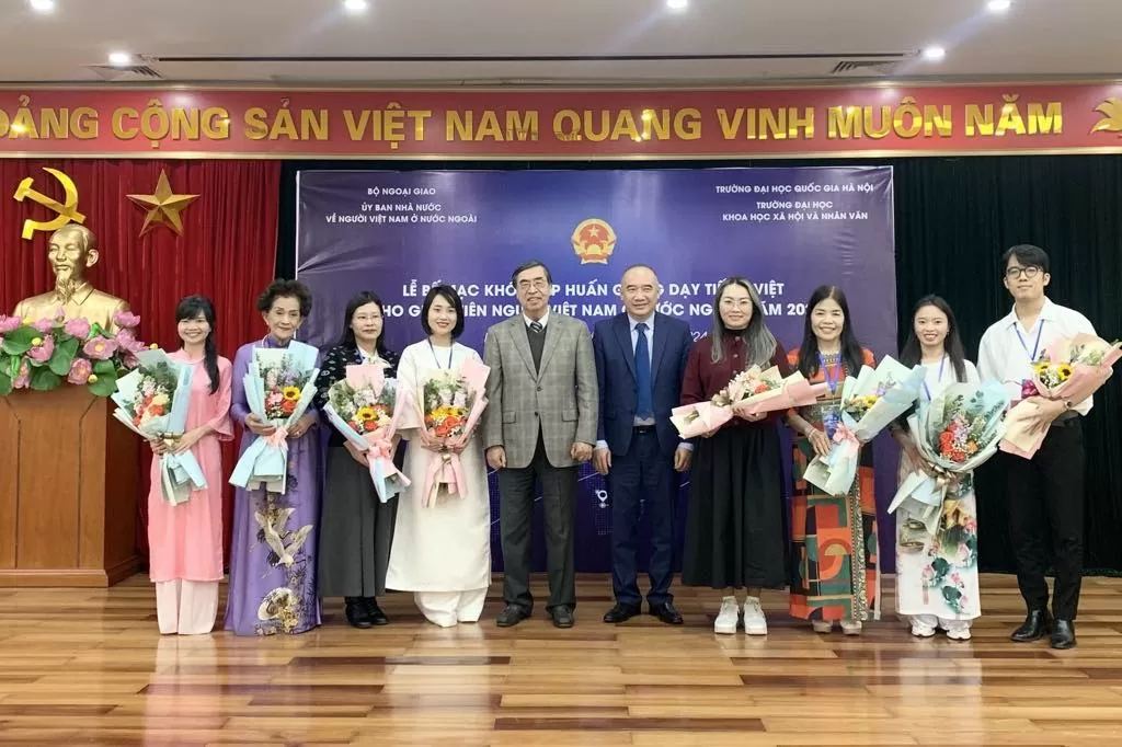 Bế mạc Khóa tập huấn giảng dạy tiếng Việt cho giáo viên Việt Nam ở nước ngoài năm 2024