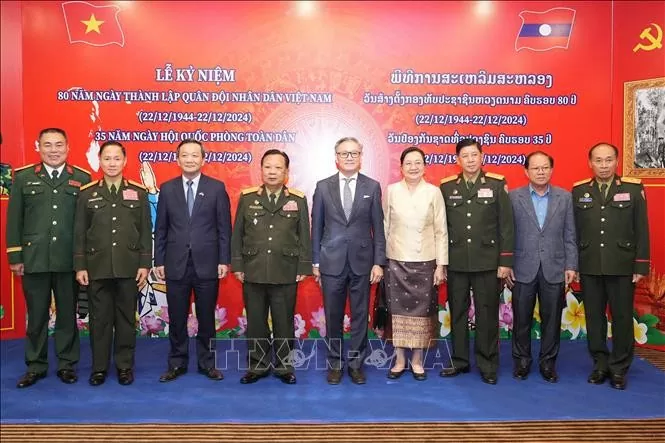 Lễ kỷ niệm 80 năm Ngày thành lập Quân đội Nhân dân Việt Nam tại Lào Lễ kỷ niệm 80 năm Ngày thành lập Quân đội Nhân dân Việt Nam tại Lào