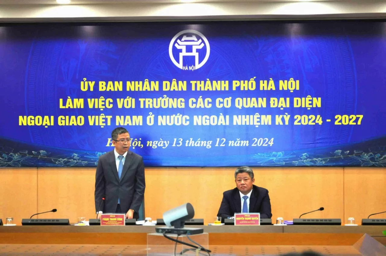 Thứ trưởng Ngoại giao Phạm Thanh Bình phát biểu. (Ảnh: Hải Phương) Thứ trưởng Ngoại giao Phạm Thanh Bình phát biểu. (Ảnh: Hải Phương)