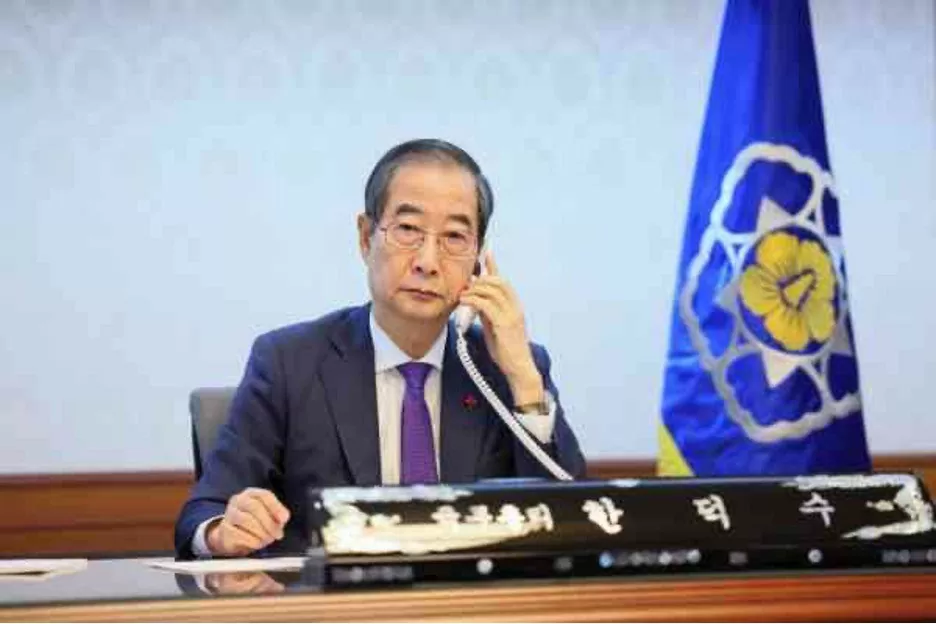 Quyền Tổng thống Hàn Quốc điện đàm với Tổng thống Biden sau cuộc bỏ phiếu luận tội ông Yoon. (Nguồn: Yonhap) Quyền Tổng thống Hàn Quốc điện đàm với Tổng thống Biden sau cuộc bỏ phiếu luận tội ông Yoon. (Nguồn: Yonhap)