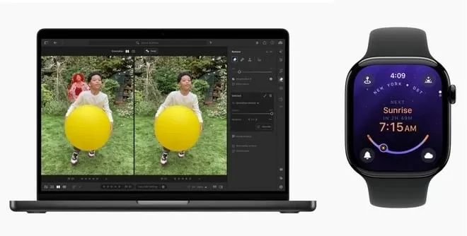 Giao diện của Adobe Lightroom (trái) và Lumy Giao diện của Adobe Lightroom (trái) và Lumy