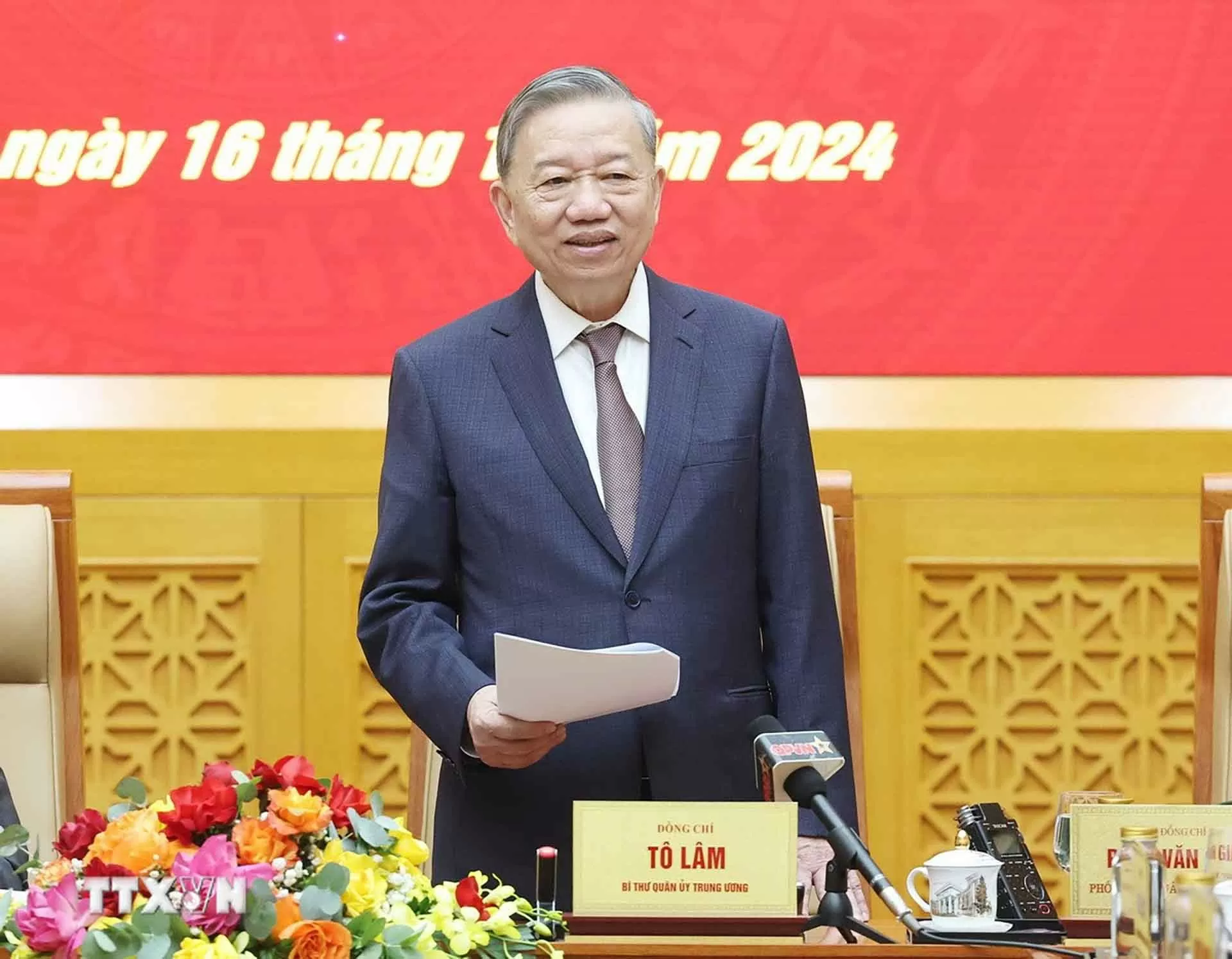 Tổng Bí thư Tô Lâm chủ trì hội nghị Quân ủy Trung ương lần thứ mười hai