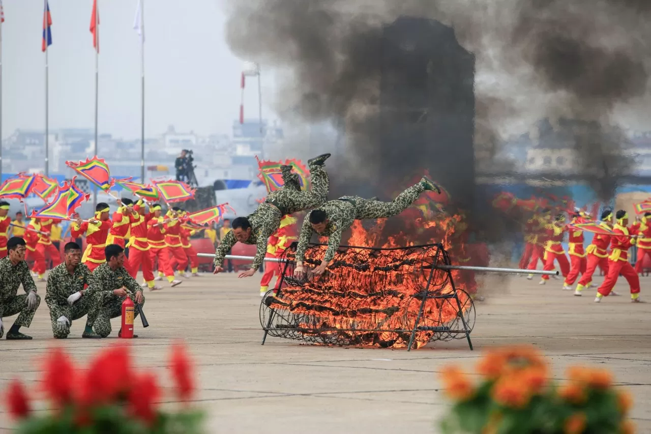 Phô diễn sức mạnh và đoàn kết quân đội tại lễ tổng duyệt Triển lãm Quốc phòng quốc tế Việt Nam 2024