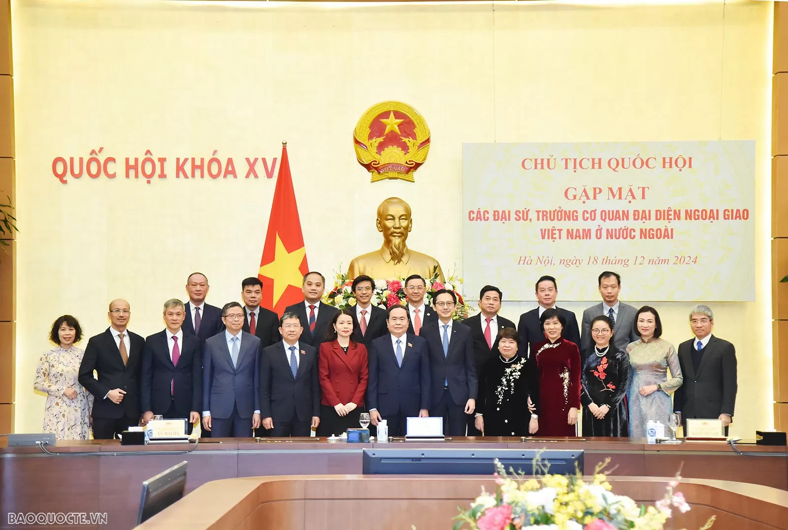 Chủ tịch Quốc hội tiếp các Trưởng cơ quan đại diện Việt Nam ở nước ngoài nhiệm kỳ 2024-2027 Chủ tịch Quốc hội tiếp các Trưởng cơ quan đại diện Việt Nam ở nước ngoài nhiệm kỳ 2024-2027