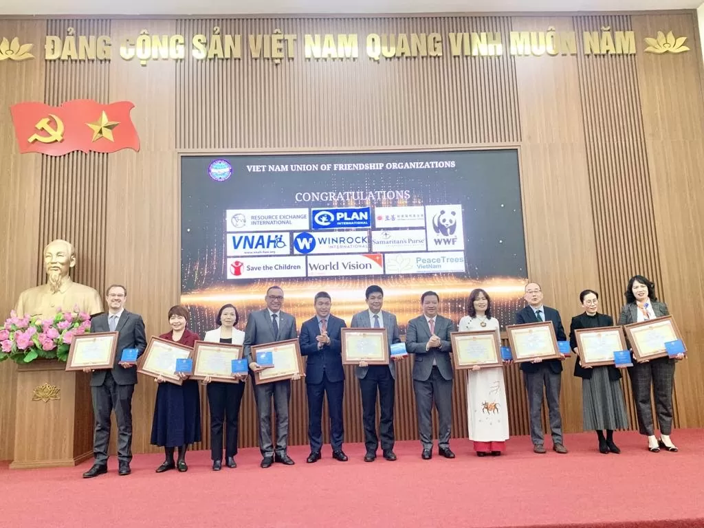 Ghi nhận những đóng góp tích cực cho Việt Nam của các tổ chức phi chính ngủ nước ngoài năm 2024 Ghi nhận những đóng góp tích cực cho Việt Nam của các tổ chức phi chính phủ nước ngoài năm 2024
