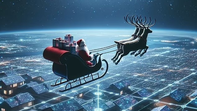 Anh: Ông già Noel thảnh thơi phát quà đến 40 triệu mái nhà bằng công nghệ AI