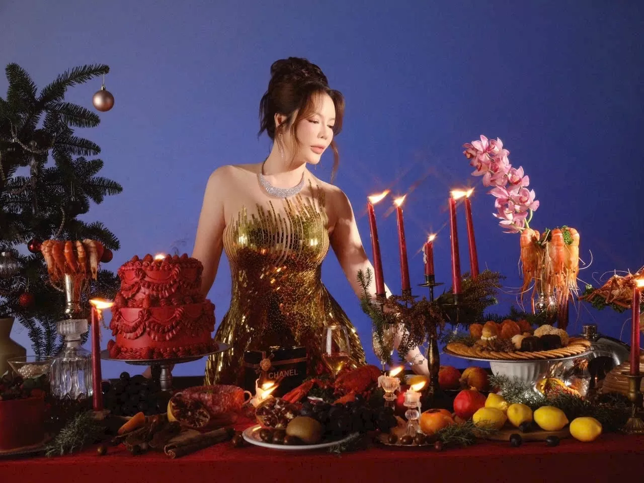 Giáng sinh đậm chất quý tộc tại nhà người đẹp Lý Nhã Kỳ Giáng sinh đậm chất quý tộc tại nhà người đẹp Lý Nhã Kỳ