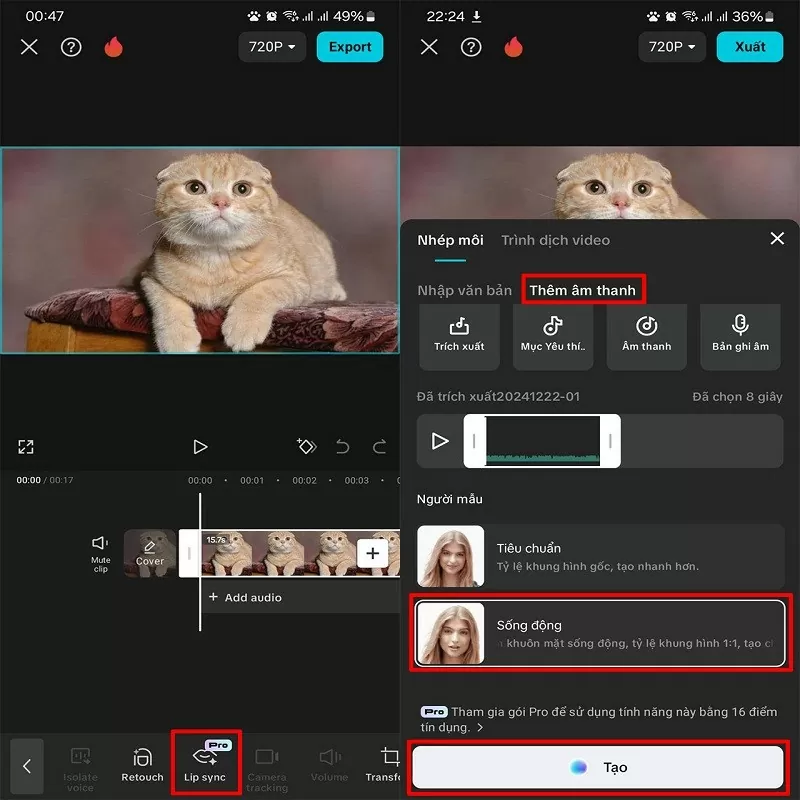 Cách tạo video động vật hát nhép bằng Capcut AI siêu ấn tượng Cách tạo video động vật hát nhép bằng Capcut AI siêu ấn tượng