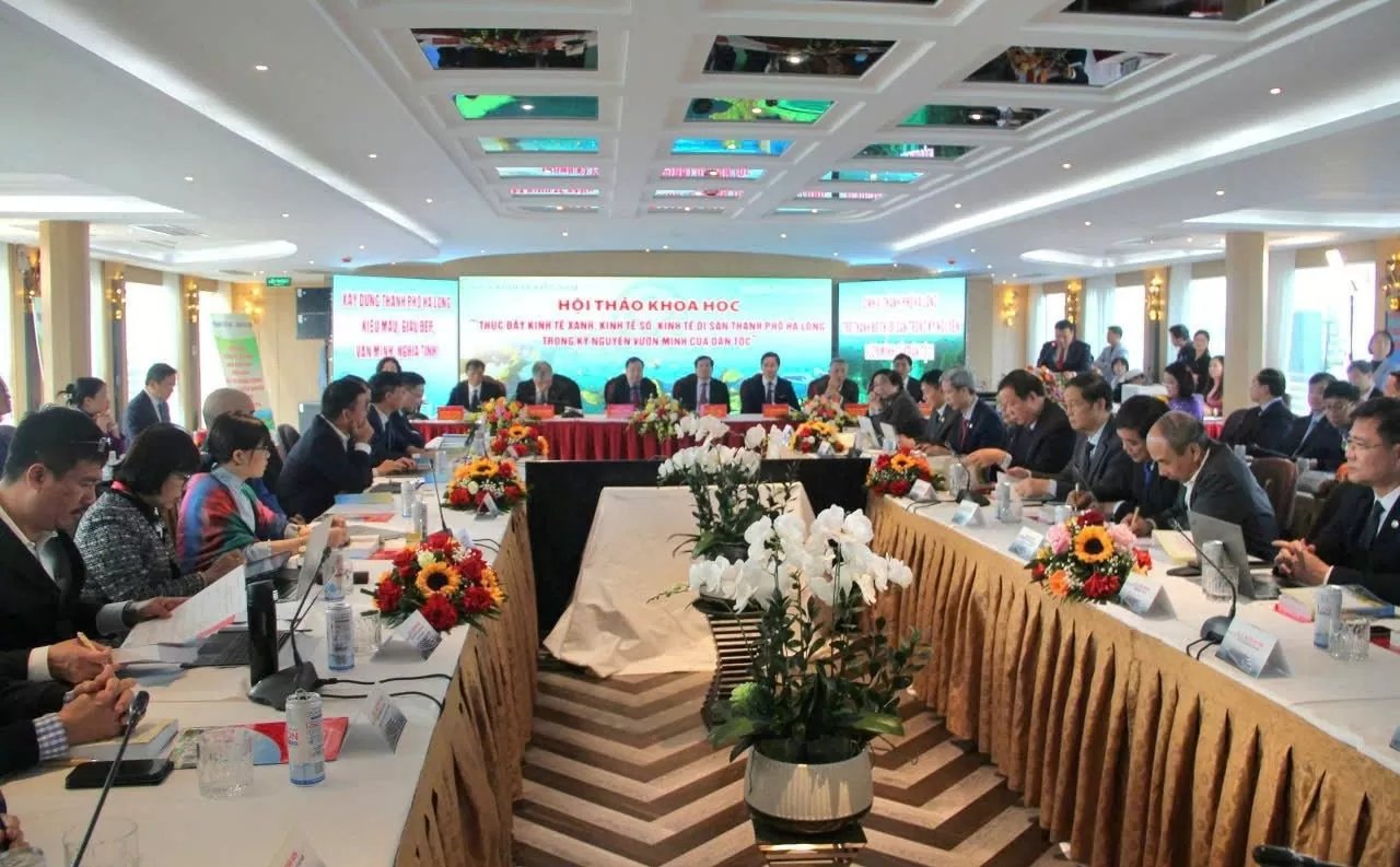 Thúc đẩy kinh tế xanh, kinh tế số, kinh tế di sản thành phố Hạ Long trong Kỷ nguyên vươn mình của dân tộc Thúc đẩy kinh tế xanh, kinh tế số, kinh tế di sản thành phố Hạ Long trong Kỷ nguyên vươn mình của dân tộc