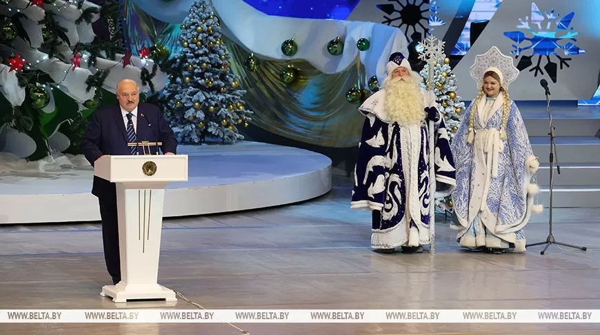 Tổng thống Belarus Alexander Lukashenko phát biểu tại sự kiện. (Nguồn: BelTA) Tổng thống Belarus Alexander Lukashenko phát biểu tại sự kiện. (Nguồn: BelTA)