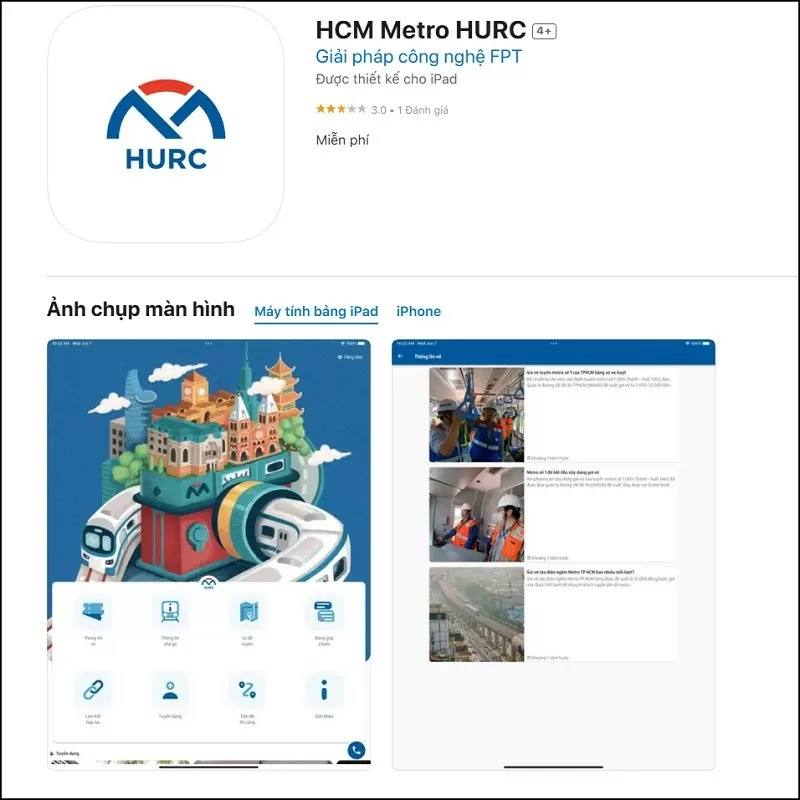 Sử dụng Metro HCMC tra cứu thông tin tuyến Metro số 1 thuận tiện hơn Sử dụng Metro HCMC tra cứu thông tin tuyến Metro số 1 thuận tiện hơn