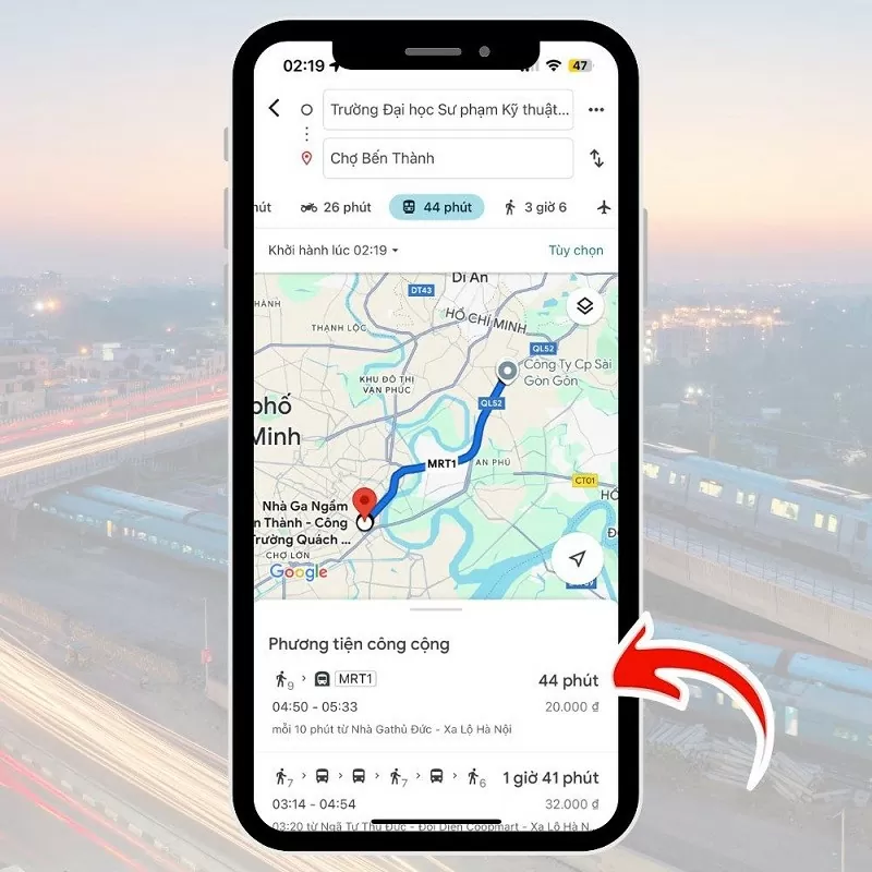 Tra tuyến Metro bằng Google Maps thuận tiện và dễ dàng nhất Tra tuyến Metro bằng Google Maps thuận tiện và dễ dàng nhất