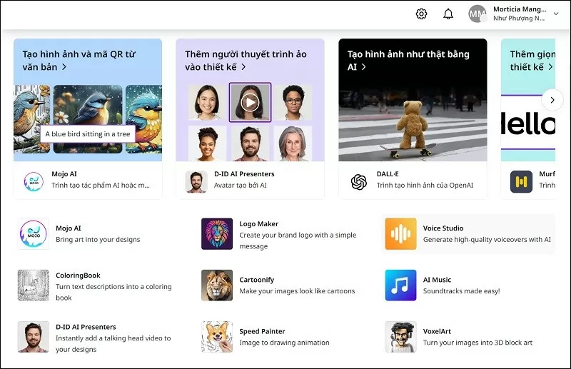 Bật mí cách sử dụng Canva AI giúp bạn thiết kế dễ dàng hơn Bật mí cách sử dụng Canva AI giúp bạn thiết kế dễ dàng hơn