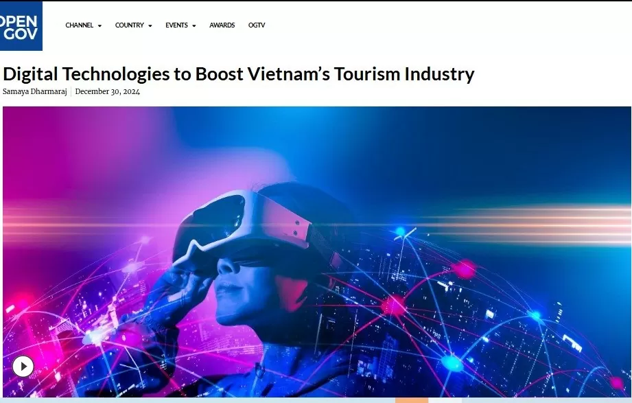 Việt Nam trên đà trở thành điểm đến du lịch hàng đầu trong kỷ nguyên số. (Ảnh chụp màn hình bài viết) Việt Nam trên đà trở thành điểm đến du lịch hàng đầu trong kỷ nguyên số. (Ảnh chụp màn hình bài viết)