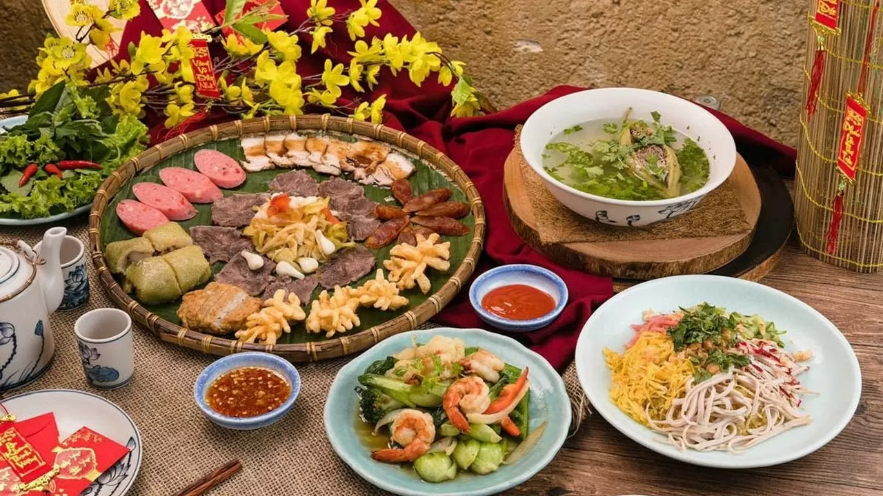 Độc đáo hương vị ẩm thực Tết cổ truyền Độc đáo hương vị ẩm thực Tết cổ truyền