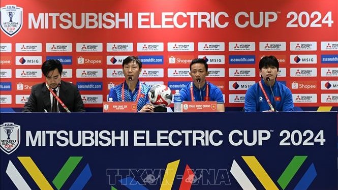 Họp báo giữa đội tuyển Việt Nam và Thái Lan trước trận đại chiến quyết định ngôi vô địch ASEAN Cup 2024