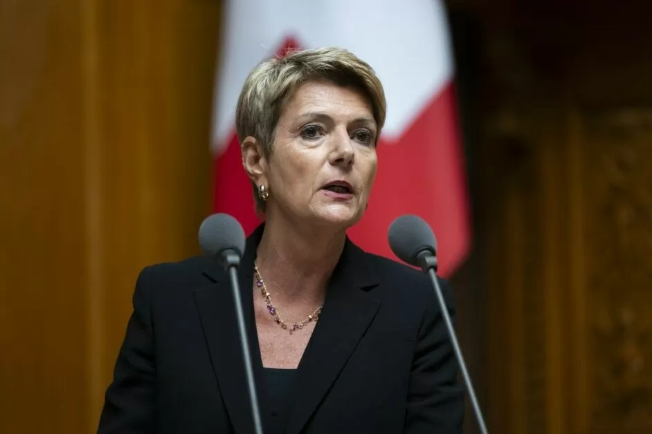 Tổng thống Liên bang Thụy Sỹ Karin Keller-Sutter. (Nguồn: The Swiss Times) Tổng thống Liên bang Thụy Sỹ Karin Keller-Sutter. (Nguồn: The Swiss Times)