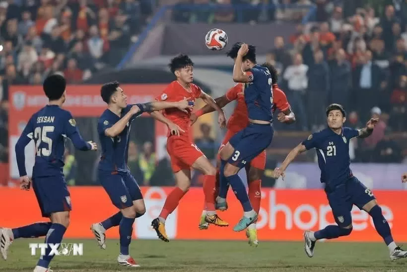 Việt Nam-Thái Lan quyết đấu tranh ngôi vương AFF Cup 2024. (Ảnh: Minh Quyết/TTXVN) Việt Nam-Thái Lan quyết đấu tranh ngôi vương AFF Cup 2024. (Ảnh: Minh Quyết/TTXVN)