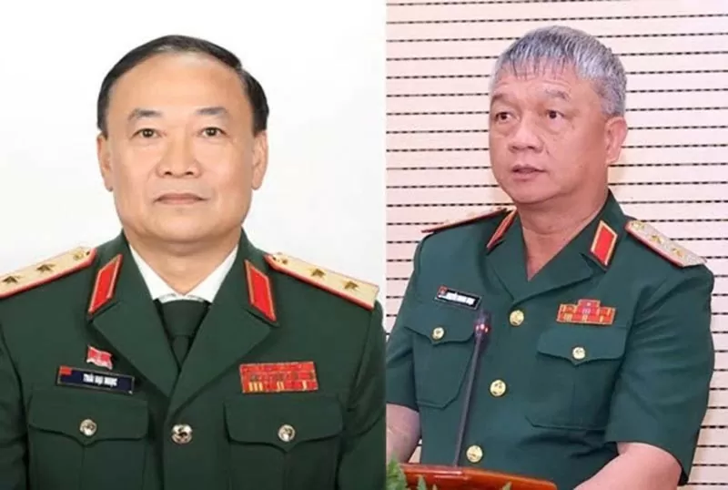 Trung tướng Thái Đại Ngọc (bên trái) và Trung tướng Nguyễn Quang Ngọc được bổ nhiệm giữ chức Phó Tổng Tham mưu trưởng Quân đội nhân dân Việt Nam. (Nguồn: TTXVN() Trung tướng Thái Đại Ngọc (bên trái) và Trung tướng Nguyễn Quang Ngọc được bổ nhiệm giữ chức Phó Tổng Tham mưu trưởng Quân đội nhân dân Việt Nam. (Nguồn: TTXVN()