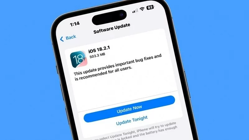 Apple khuyến cáo người dùng iPhone cập nhật lên iOS 18.2.1 để khắc phục một số lỗi Apple khuyến cáo người dùng iPhone cập nhật lên iOS 18.2.1 để khắc phục một số lỗi