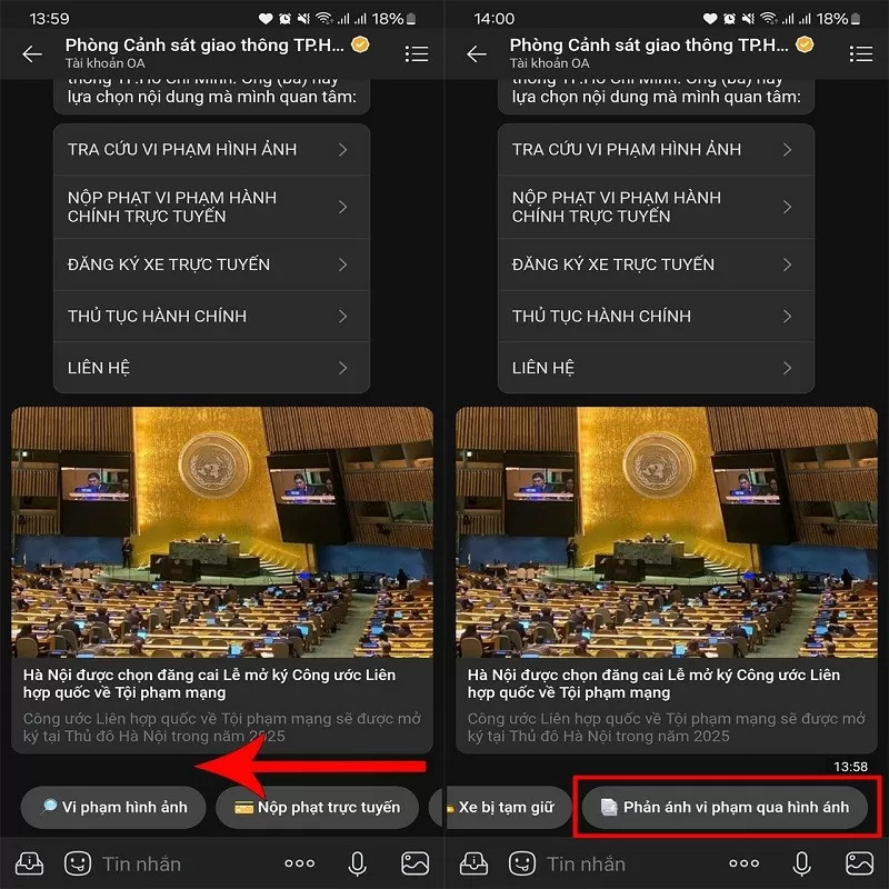 Cách gửi phản ánh vi phạm giao thông qua Zalo nhanh chóng Cách gửi phản ánh vi phạm giao thông qua Zalo nhanh chóng