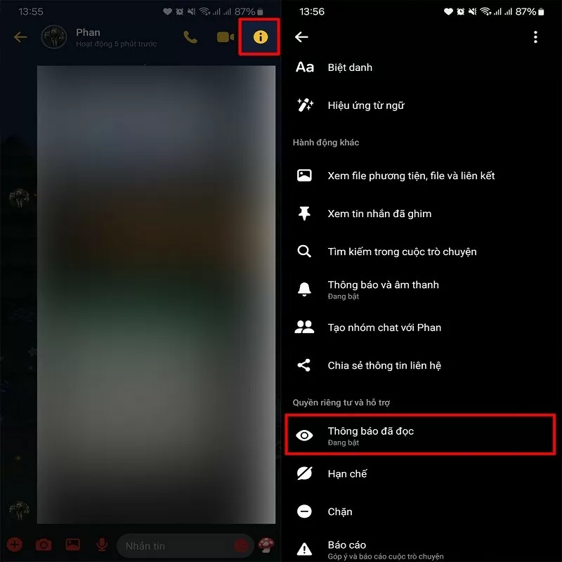 Cách tắt đã xem từng người trên Messenger cực đơn giản Cách tắt đã xem từng người trên Messenger cực đơn giản