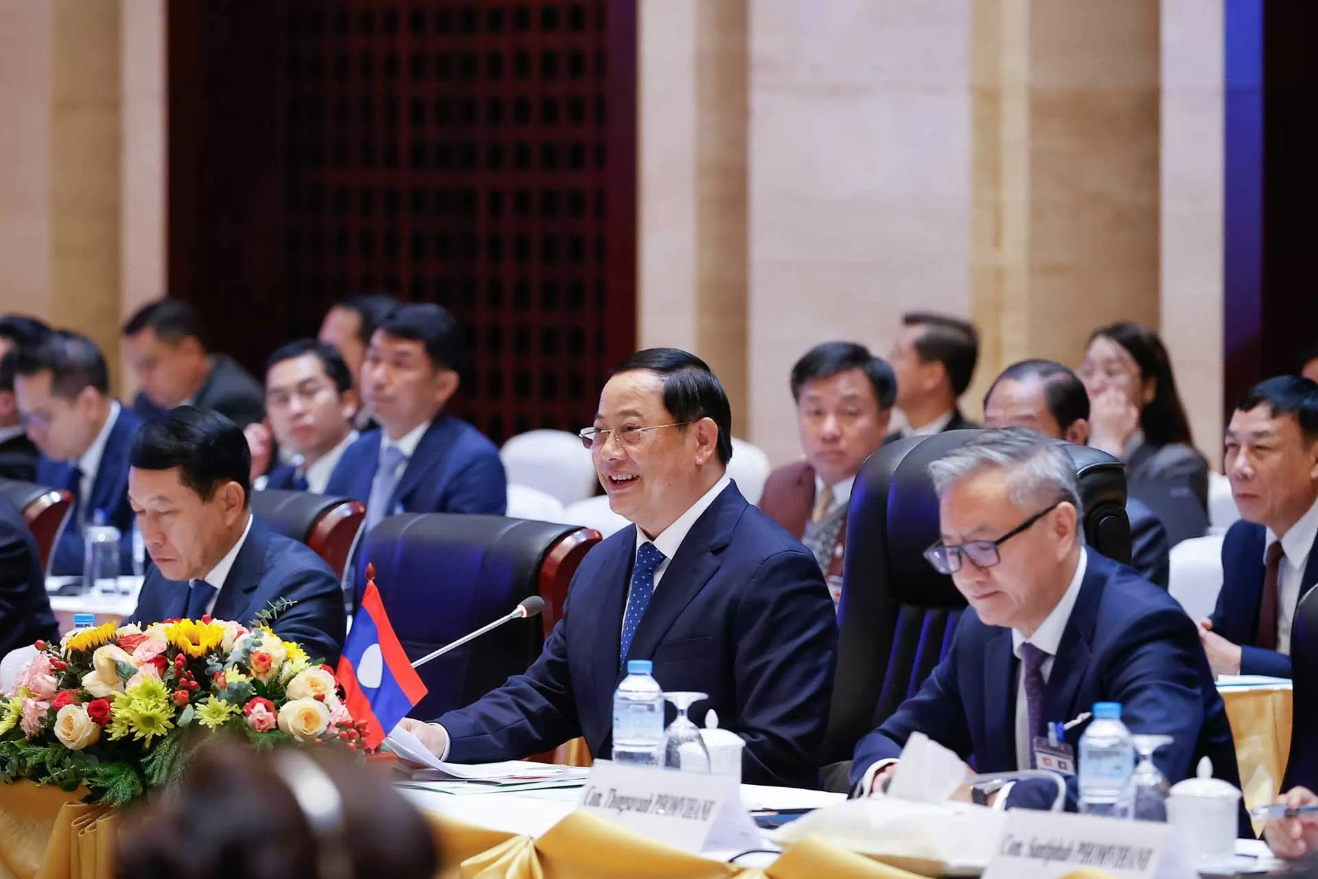 Thủ tướng Phạm Minh Chính và Thủ tướng Sonexay Siphandone đồng chủ trì Kỳ họp lần thứ 47 Ủy ban liên Chính phủ Việt Nam-Lào