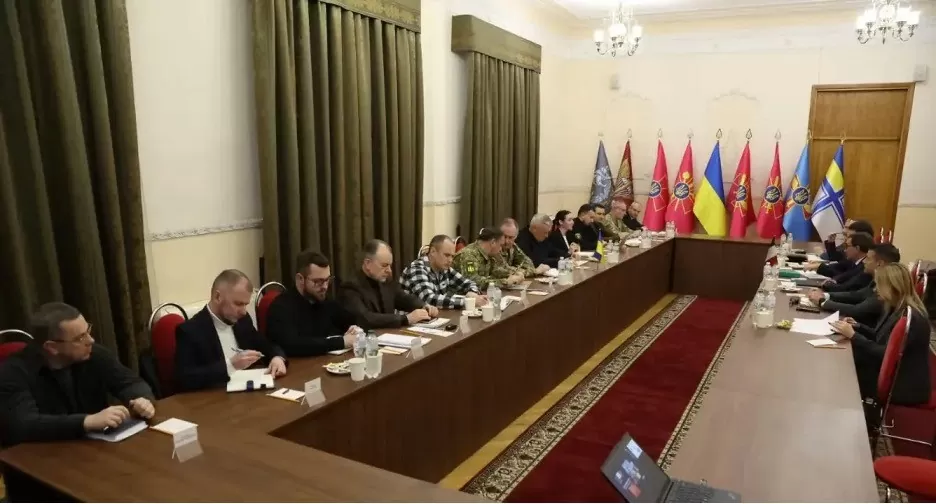 Cuộc họp giữa các quan chức quốc phòng Ukraine và Ý. Ảnh công bố ngày 11/1. (Nguồn: Bộ Quốc phòng Ukraine)