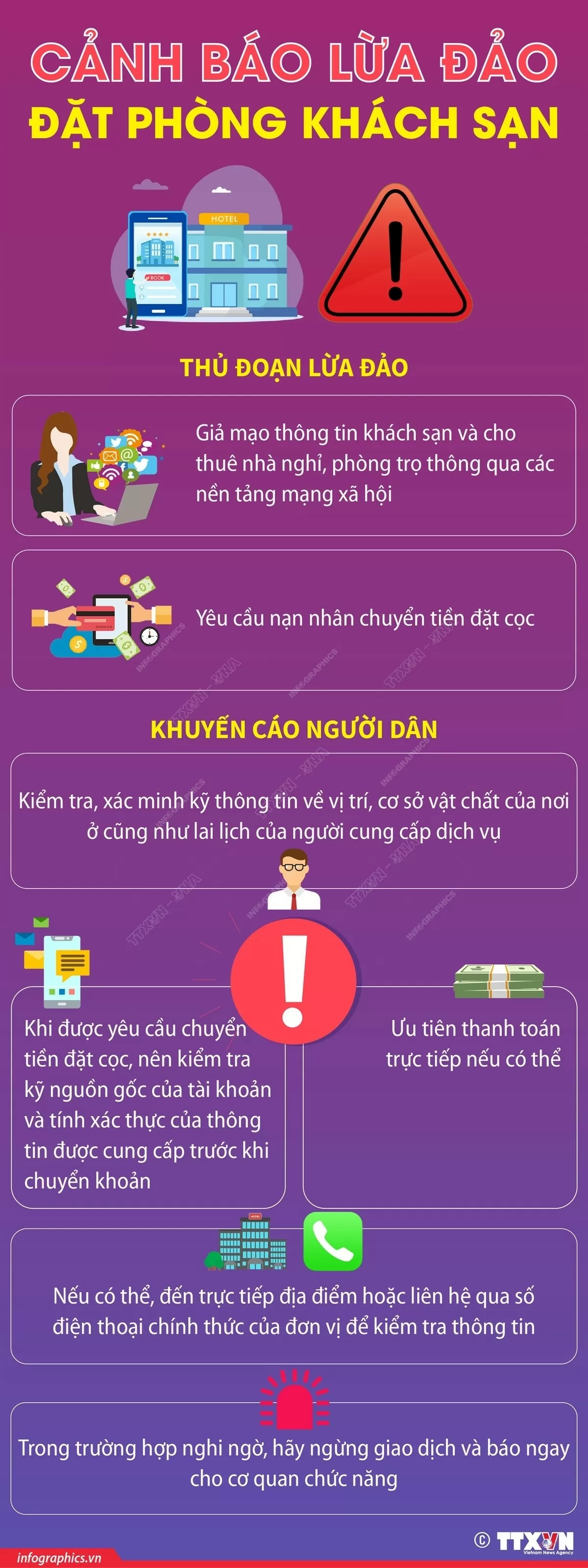 Cảnh báo các chiêu trò lừa đảo đặt phòng khách sạn