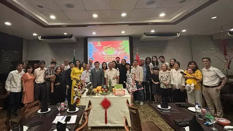 Đầm ấm chương trình Xuân Quê hương 2025 tại thành phố São Paulo, Brazil