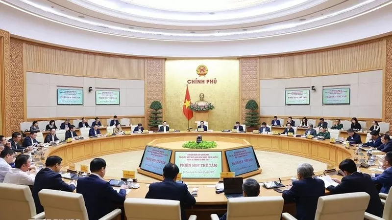 Phiên họp thứ 8 Ban Chỉ đạo tinh gọn bộ máy của Chính phủ. (Nguồn: TTXVN)