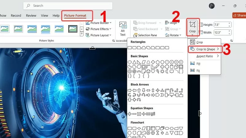 Mách bạn 3 cách cắt hình trong PowerPoint đơn giản, dễ thực hiện Mách bạn 3 cách cắt hình trong PowerPoint đơn giản, dễ thực hiện