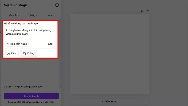 Cách tạo ảnh từ văn bản bằng Canva AI với vài thao tác đơn giản Cách tạo ảnh từ văn bản bằng Canva AI với vài thao tác đơn giản