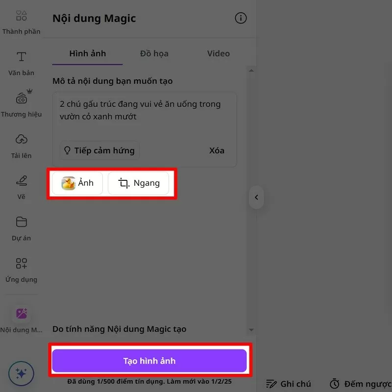 Cách tạo ảnh từ văn bản bằng Canva AI với vài thao tác đơn giản Cách tạo ảnh từ văn bản bằng Canva AI với vài thao tác đơn giản