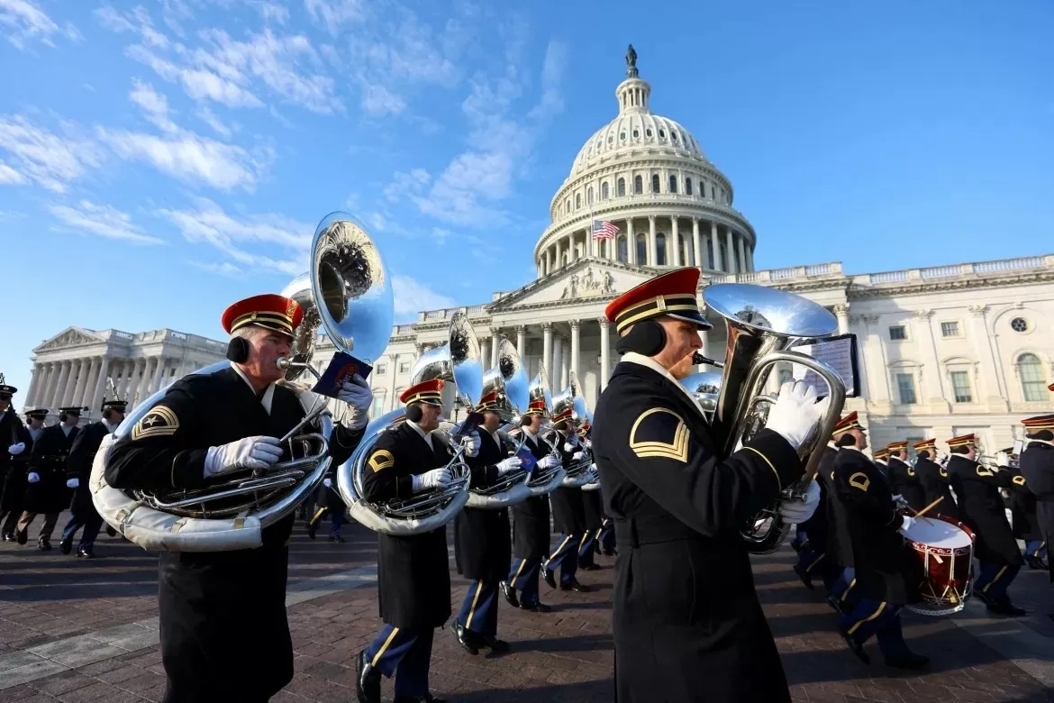 Hình ảnh buổi lễ diễn tập nhận chức của Tổng thống đắc cử Mỹ Donald Trump