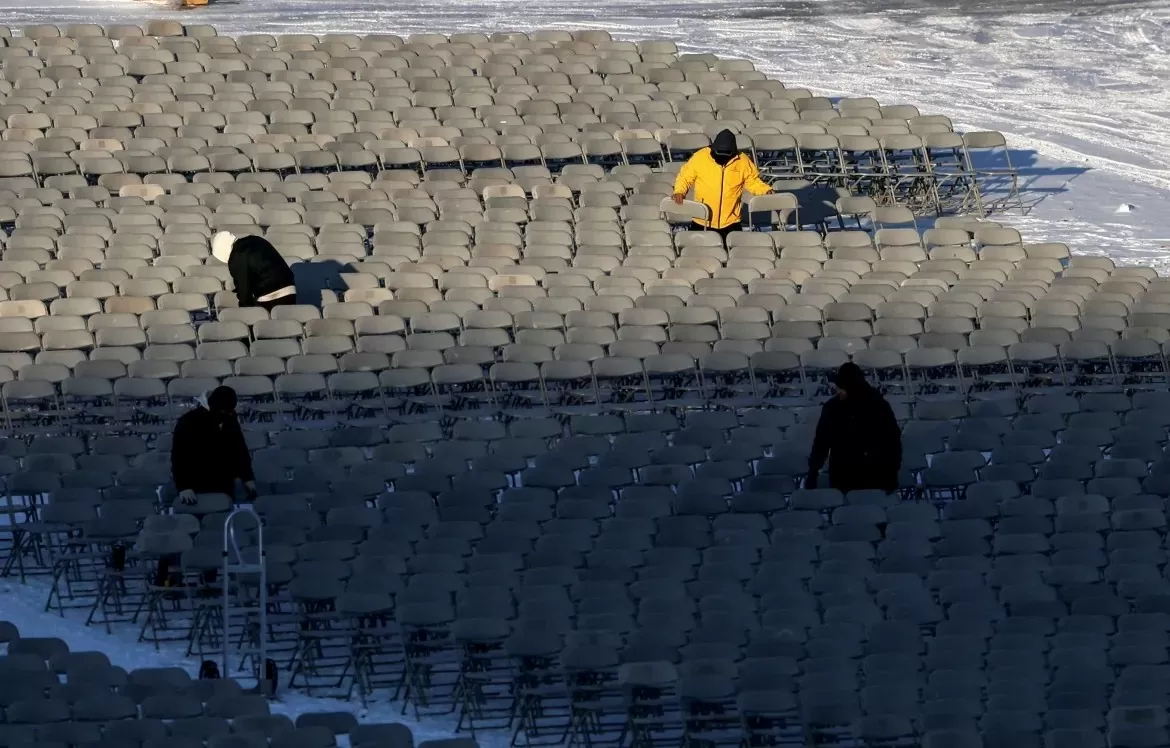 Hình ảnh buổi lễ diễn tập nhận chức của Tổng thống đắc cử Mỹ Donald Trump