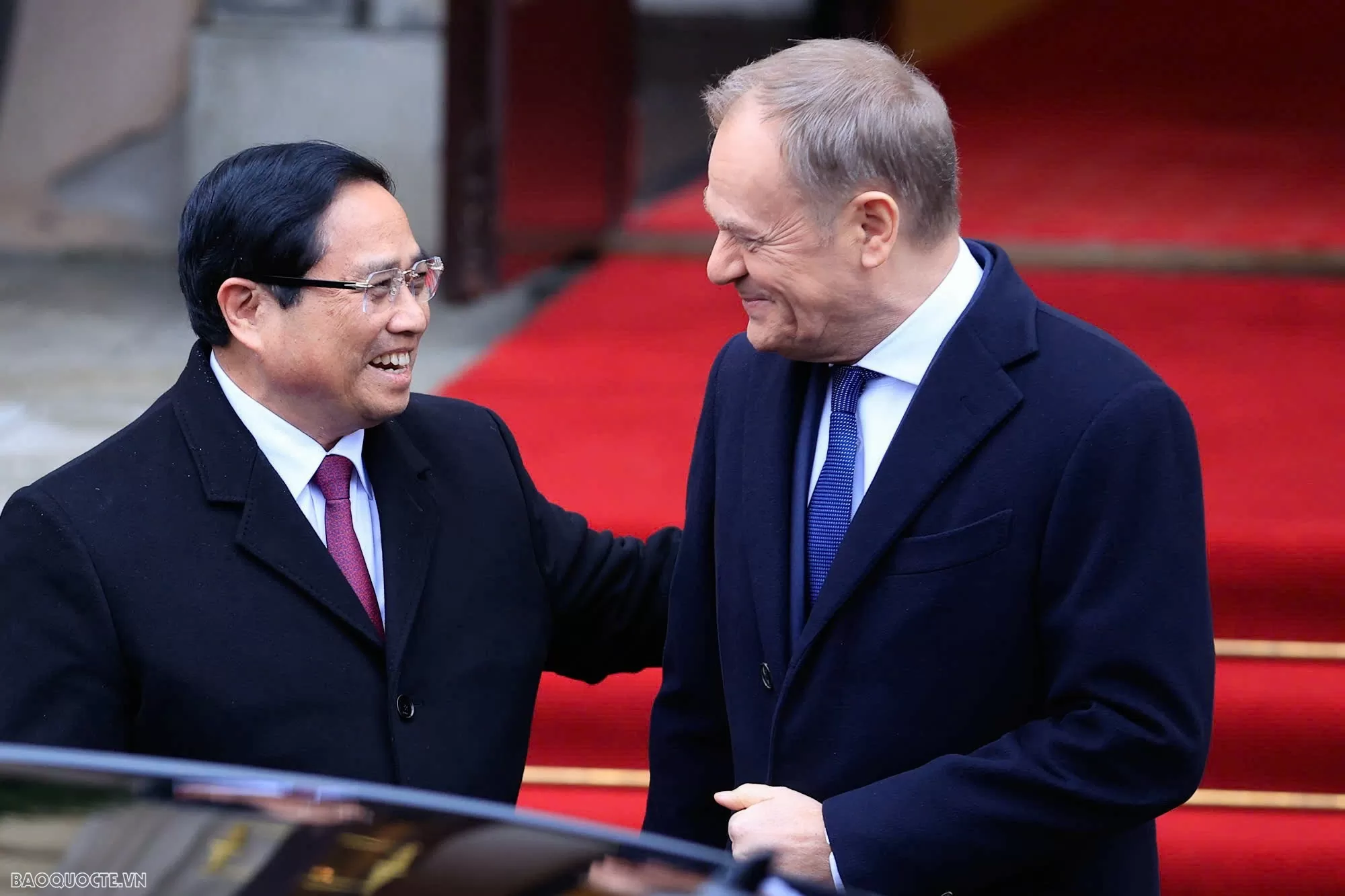 Lễ đón chính thức Thủ tướng Phạm Minh Chính tại Phủ Thủ tướng Ba Lan