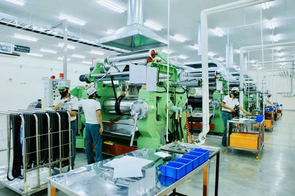 Hoạt động sản xuất tại Công ty TNHH URC Việt Nam (Khu công nghiệp Việt Nam - Singapore I). Ảnh: NGỌC THANH