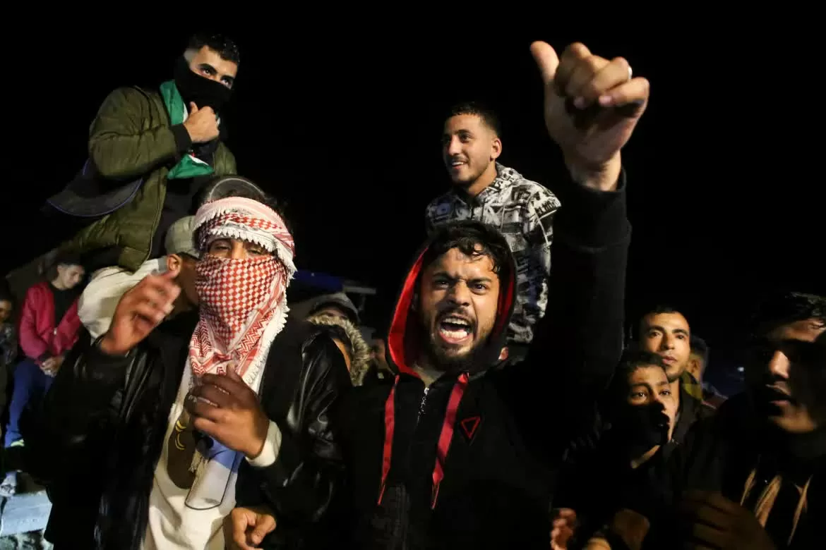 Niềm hân hoan của hàng nghìn người trên khắp Dải Gaza sau thoả thuận ngừng bắn