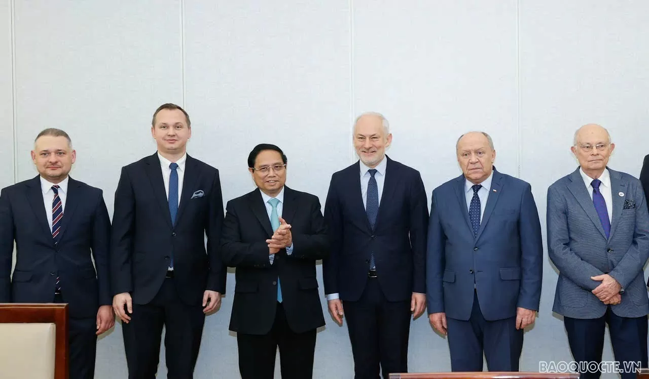 undefined Thủ tướng Phạm Minh Chính tiếp Nhóm Nghị sĩ Hữu nghị Ba Lan – Việt Nam