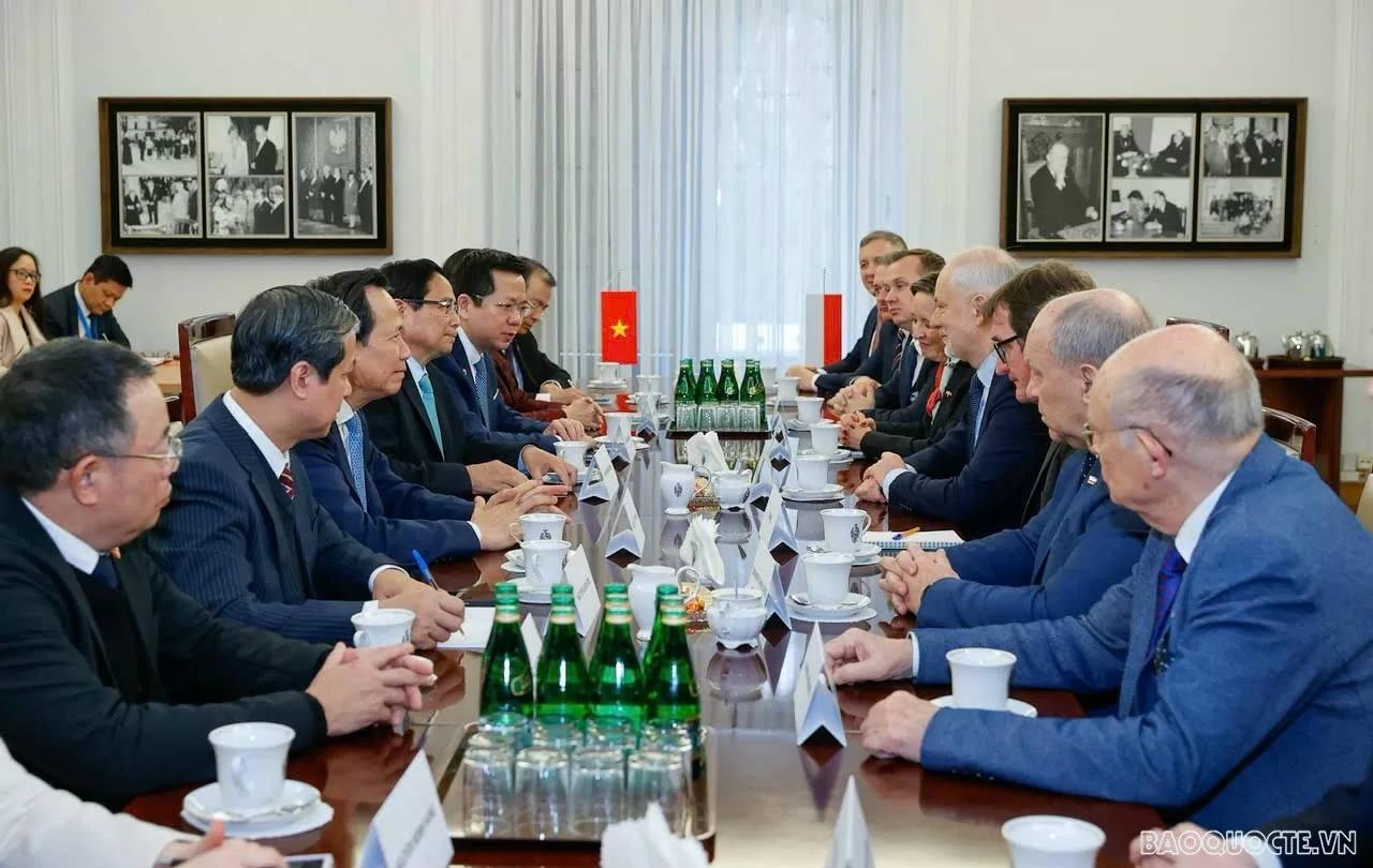 Thủ tướng Phạm Minh Chính tiếp  Nhóm Nghị sĩ Hữu nghị Ba Lan – Việt Nam