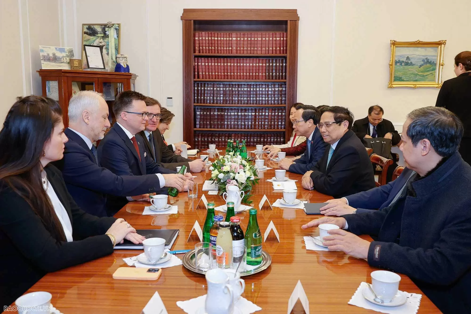 Thủ tướng hội kiến chủ tịch hạ viện Ba Lan