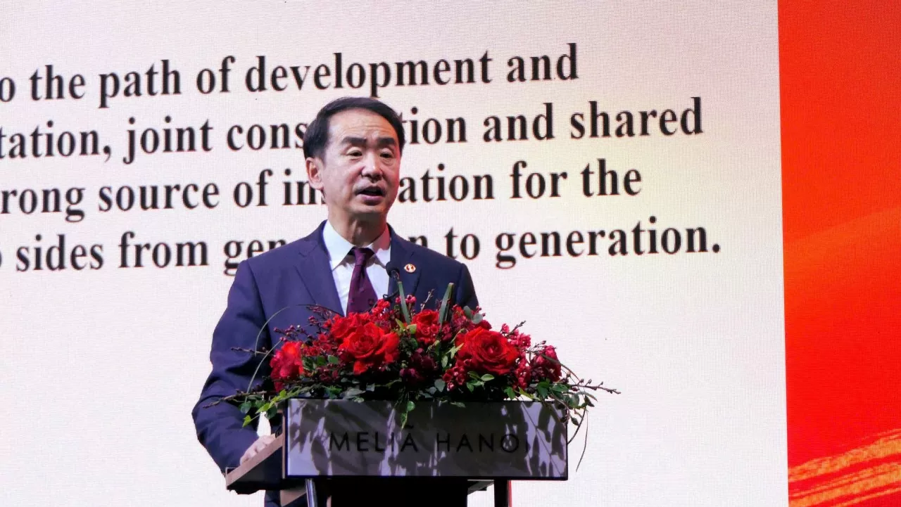 Đại sứ Trung Quốc tại Việt Nam Hà Vĩ. (Ảnh: Thành Long)