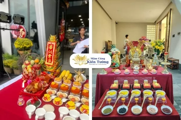 Giới thiệu về mâm cúng Kiến Tường.