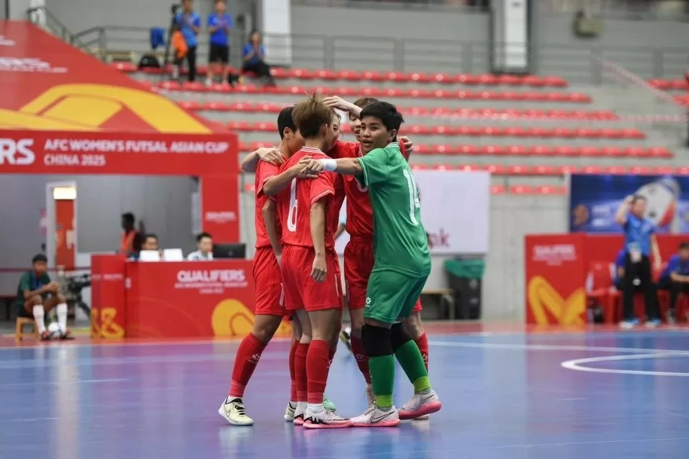 Đội tuyển futsal nữ Việt Nam giành quyền tham dự VCK giải futsal nữ châu Á 2025 Đội tuyển futsal nữ Việt Nam giành quyền tham dự VCK giải futsal nữ châu Á 2025