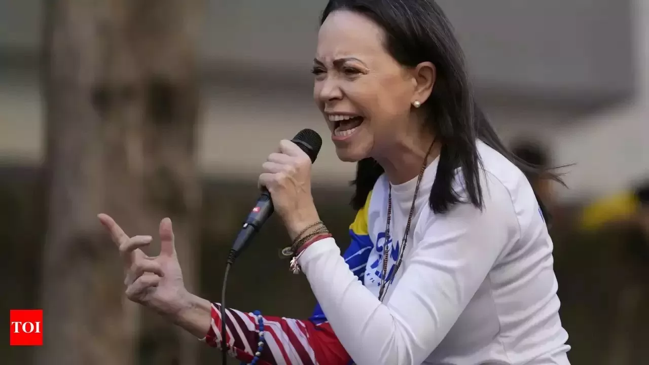 Lãnh đạo phe đối lập Venezuela Maria Corina Machado. (Nguồn: Times of India)