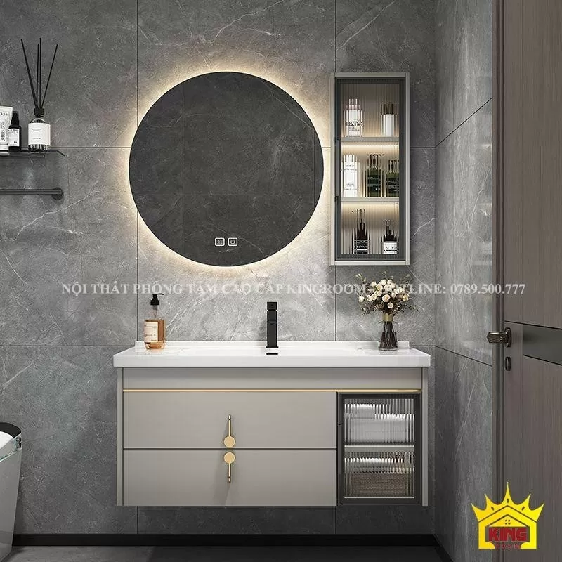Bộ tủ lavabo thiết kế ngăn tủ trên và dưới tối ưu hóa không gian lưu trữ. Bộ tủ lavabo thiết kế ngăn tủ trên và dưới tối ưu hóa không gian lưu trữ.