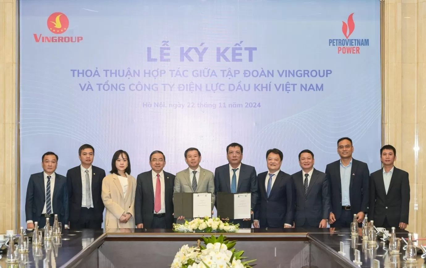 PV Power và Vingroup ký hợp tác phát triển hạ tầng năng lượng xanh. (Nguồn: Petrotimes)