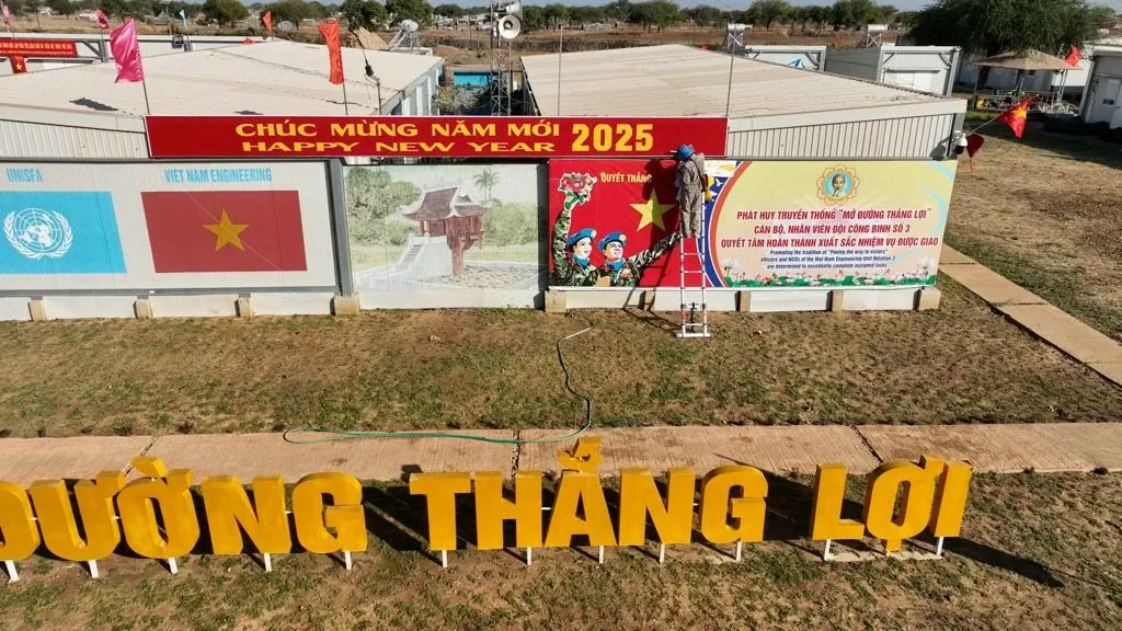 Công tác chuẩn bị đón Tết Nguyên đán của Đội Công binh Việt Nam Công tác chuẩn bị đón Tết Nguyên đán của Đội Công binh Việt Nam